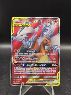 Pokemon TCG Reshiram & Charizard GX 194/214 Sm-Unbroken Bonds Full Art Holo NM - Image 1