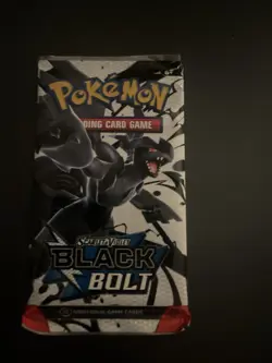 Heavy 22.61g Pokemon TCG SV 10.5 Black Bolt Booster Pack Sealed! - Image 2