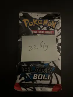 Heavy 22.61g Pokemon TCG SV 10.5 Black Bolt Booster Pack Sealed! - Image 3