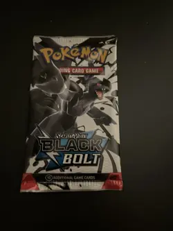 Heavy 22.68g Pokemon TCG SV 10.5 Black Bolt Booster Pack Sealed! - Image 2