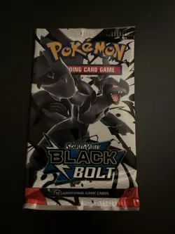 Heavy 22.66g Pokemon TCG SV 10.5 Black Bolt Booster Pack Sealed! - Image 2
