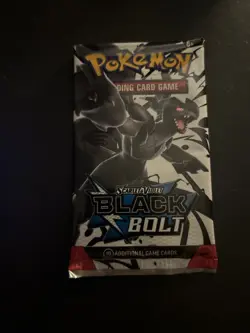 Heavy 22.74g Pokemon TCG SV 10.5 Black Bolt Booster Pack Sealed! - Image 2