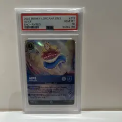 GEM MINT PSA 10 Alice - Growing Girl Disney Lorcana EN 2 Enchanted #213/204 - Image 1