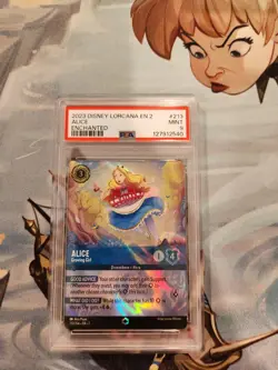 Disney Lorcana - Rise of the Floodborn Alice - Growing Girl (Enchanted) - PSA 9 - Image 1