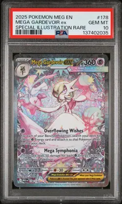 2025 POKEMON MEG SPECIAL ILLUSTRATION RARE #178 MEGA GARDEVOIR EX PSA 10 - Image 1