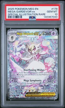 2025 POKEMON MEG SPECIAL ILLUSTRATION RARE #178 MEGA GARDEVOIR EX PSA 10 - Image 1