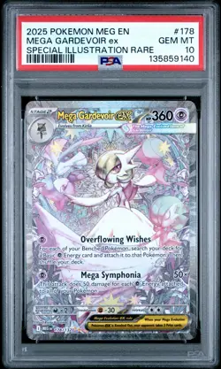 2025 POKEMON MEG EN-SPECIAL ILLUSTRATION RARE #178 MEGA GARDEVOIR EX PSA 10 - Image 1