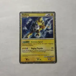 Raikou Shiny SL9 Holo Rare Call Of Legends Pokemon TCG Card MP/HP - Image 5