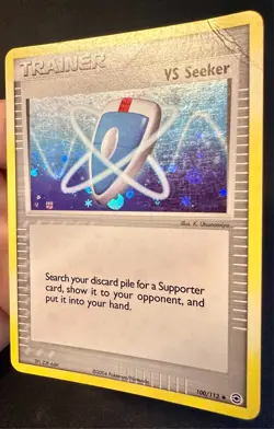 VS Seeker 100/ EX FireRed & LeafGreen Pokemon Card Reverse Holo Trainer - Mp - Image 2