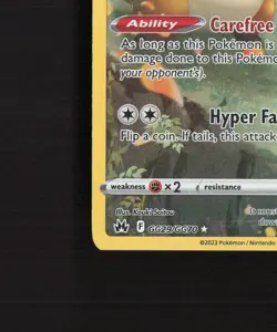Bidoof GG29/GG70 Crown Zenith Full Art Ultra Rare Holo Pokemon Card NM - Image 5