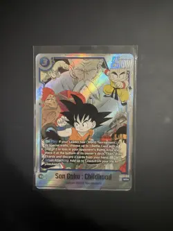 Son Goku : Childhood SB01-018 Gold Alternate Art Dragon Ball Manga Booster Card - Image 1