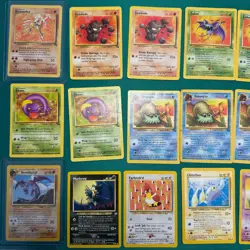 Vintage Pokemon TCG Non Holo Rare + Regulars - Lot of about 70 cards - LP/MP - Image 2