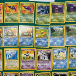 Vintage Pokemon TCG Non Holo Rare + Regulars - Lot of about 70 cards - LP/MP - Image 3