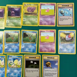 Vintage Pokemon TCG Non Holo Rare + Regulars - Lot of about 70 cards - LP/MP - Image 4