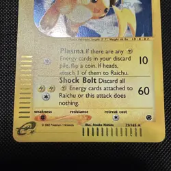 Pokemon TCG Raichu Expedition Base Set Holo Card 25/165 - Image 4