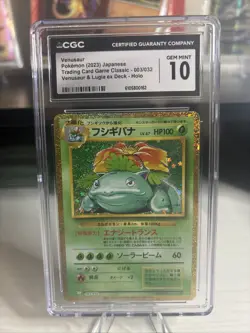 CGC 10 GEM MINT Venusaur Trading Card Game Classic Japanese 2023 Pokemon 003/032 - Image 1