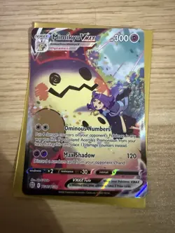Pokemon Mimikyu VMAX Full Art Holo Ultra Rare TG17/TG30 Brilliant Stars Card - Image 1
