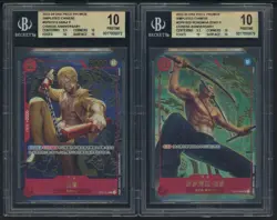 BGS 10 One Piece Card 1st Anniversary Full Set BGS 10 Pristine Luffy Robin Zoro - Image 3