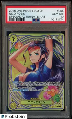 PSA 10 Nico Robin EB03-055 SP SR Parallel ONE PIECE Card Heroines edition 2025 - Image 1