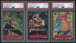 PSA 10 One Piece Card 1st Anniversary Full Set Luffy Robin Zoro Sanji Chopper - Image 1