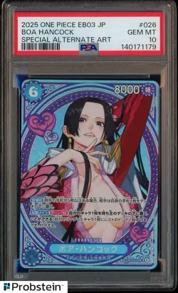 PSA 10 Boa Hancock EB03-026 SP SR Parallel ONE PIECE Card Heroines edition 2025 - Image 1