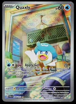 Pokemon Card - Quaxly Paldea Evolved 206/193 Holo Illustration Rare - Image 1