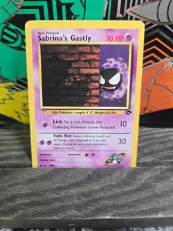 Pokemon TCG Sabrina's Gastly Gym Challenge 96/132 Unlimited Common Card WOTC LP - Image 1