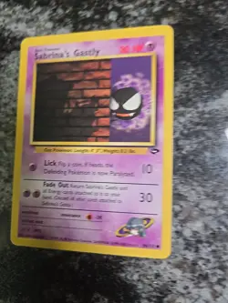 Pokemon TCG Sabrina's Gastly Gym Challenge 96/132 Unlimited Common Card WOTC LP - Image 2