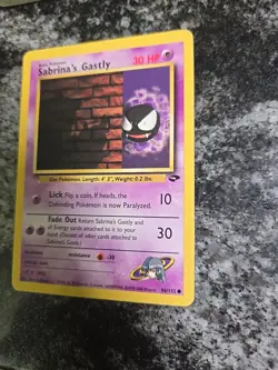 Pokemon TCG Sabrina's Gastly Gym Challenge 96/132 Unlimited Common Card WOTC LP - Image 3