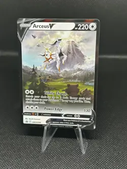 Pokemon TCG Arceus v SWSH204 Sword & Shield Promo Card Near Mint Condition - Image 1