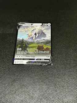 Pokemon TCG Arceus v SWSH204 Sword & Shield Promo Card Near Mint Condition - Image 3
