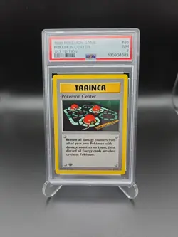 Pokemon Center Trainer Card, PSA 7, 1st Edition, 85/102 - Image 1