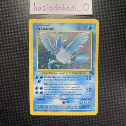 Pokemon TCG Articuno 2/62 Fossil Holo Rare Card Unlimited MP Condition - Image 1