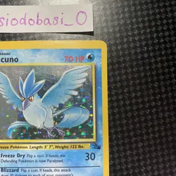 Pokemon TCG Articuno 2/62 Fossil Holo Rare Card Unlimited MP Condition - Image 2