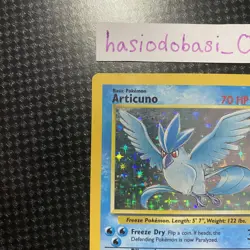 Pokemon TCG Articuno 2/62 Fossil Holo Rare Card Unlimited MP Condition - Image 3