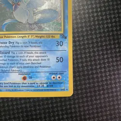 Pokemon TCG Articuno 2/62 Fossil Holo Rare Card Unlimited MP Condition - Image 5