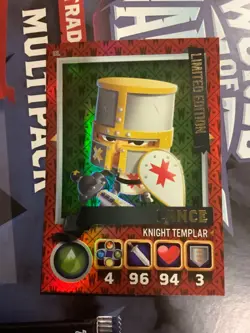 2015 Topps World of Warriors Trading Card Game Lance Foil Knights templar limite - Image 1