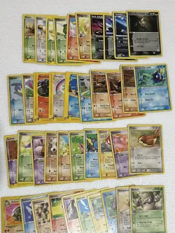 Pokemon vintage card lot years 2000-2007 common and uncommon 154 card assortment - Image 1