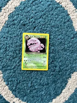 DARK WEEZING 14/82 Team Rocket Set - Pokemon WOTC Holo RARE Vintage Card - LP - Image 2