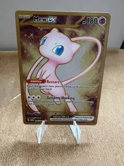 Pokemon Gold Metal Promo Mew EX TCG Card 205/165. As Seen In Photo. - Image 1