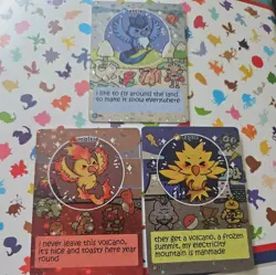 Pokiebubies 1st Edition Holo Zapdos Moltres Articuno Pokemon fan art cards - Image 1