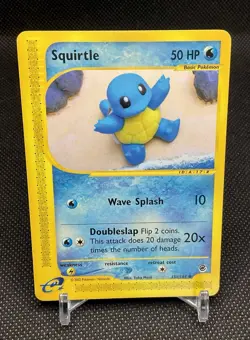 Pokemon Squirtle TCG Expedition Base Set Card 131/165 Regular Common - Image 1