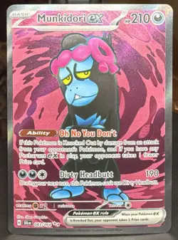 Pokemon Pokemon TCG Munkidori ex 083/064 Sv Shrouded Fable Full Art Holo Card - Image 1