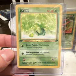 Oddish, Dark Gloom & Dark Vileplume Team Rocket Pokemon TCG 3 Cards 1st ED 2000 - Image 2