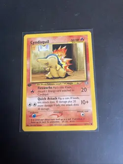Pokemon Card - Cyndaquil 1st Edition Neo Genesis 57/111 Common LP - Image 1