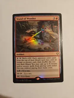 1x Wand of Wonder (LP) | FOIL Promo | Battle for Baldur's Gate | MTG Magic Cards - Image 1