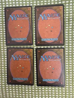 MTG Revised - Lightning Bolt - (x4) - LP - very nice looking vintage cards - Image 2