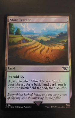 Foil Shire Terrace 261 Lord of the Rings Magic the Gathering Card - Image 2