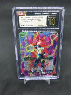 2022 DRAGON BALL SUPER SSG VEGETA CRIMSON WARRIOR PROMO CARDS CGC 10 Pristine - Image 1