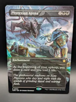 MTG - Phyrexian Arena - BORDERLESS - Enchantment - FDN #322 - Rare - NM - Image 1